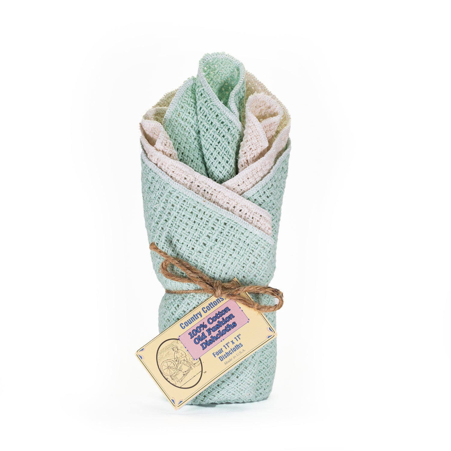 100% Cotton Dishcloths 11" x 11"