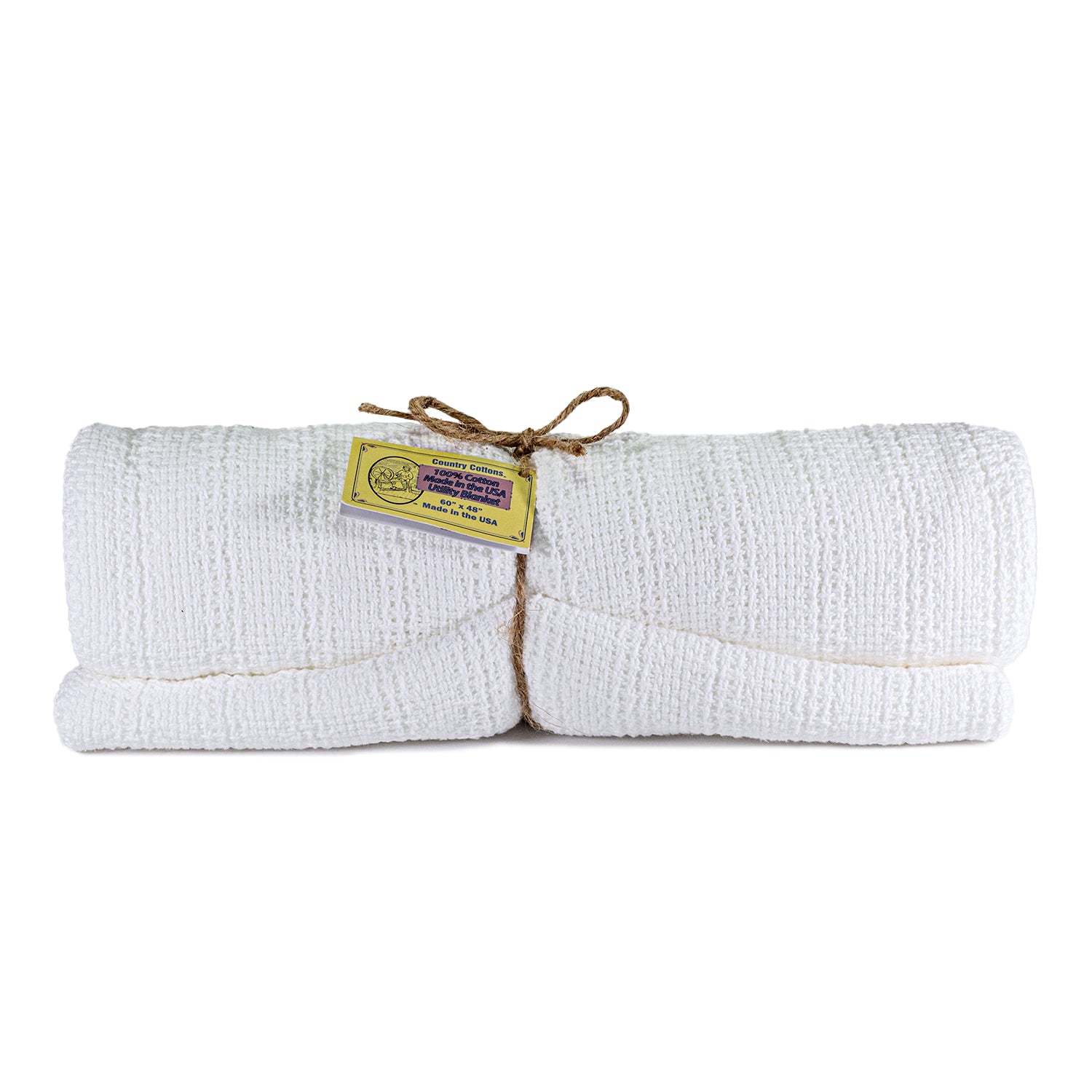 100% Cotton Utility Blanket  60" x 48"