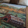 100% Woven Cotton Autumn Memories Tapestry Throw Blanket - 52”x72”