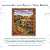 100% Woven Cotton Autumn Memories Tapestry Throw Blanket - 52”x72”