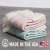 100% Cotton Reversible Muslin Baby Blankets