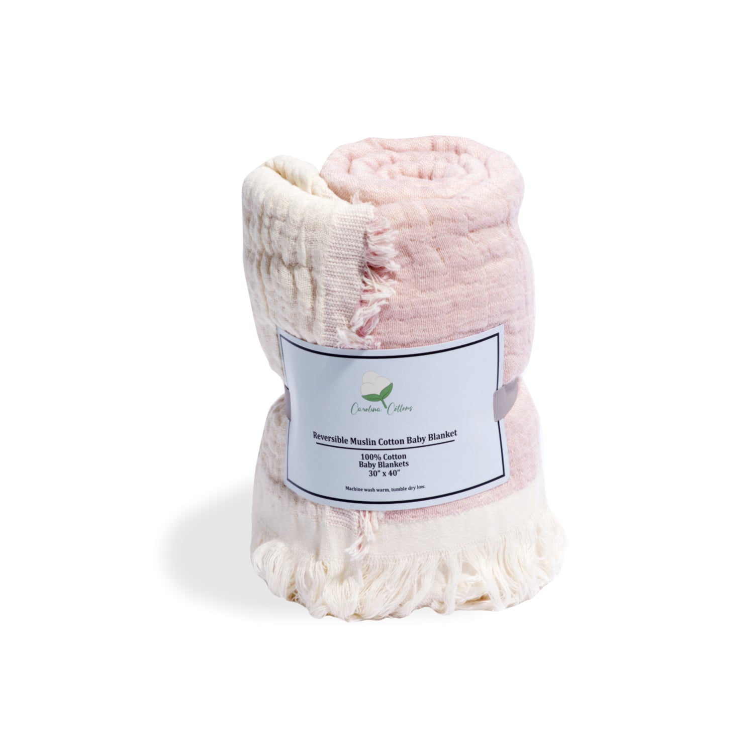 100% Cotton Reversible Muslin Baby Blankets