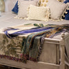 100% Woven Cotton Heron Tapestry Throw Blanket - 52”x72”