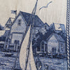 100% Woven Cotton Delph Sailboats Tapestry Throw Blanket - 52”x72”