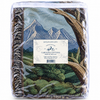 100% Woven Cotton Eagle and Flag Tapestry Throw Blanket - 52”x72”