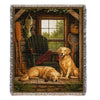 100% Woven Cotton The Golden Years Tapestry Throw Blanket - 52”x72”