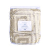 100% Woven Cotton Greek Key Natural Tapestry Throw Blanket - 52”x72”