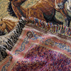 100% Woven Cotton Horse in Nature Tapestry Throw Blanket - 52”x72”