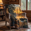 100% Woven Cotton Life is Better at the Lake Tapestry Throw Blanket - 52”x72”