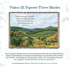 100% Woven Cotton Psalms 121 Tapestry Throw Blanket - 52”x72”