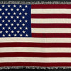 100% Woven Cotton American Flag Tapestry Throw Blanket - 52”x72”