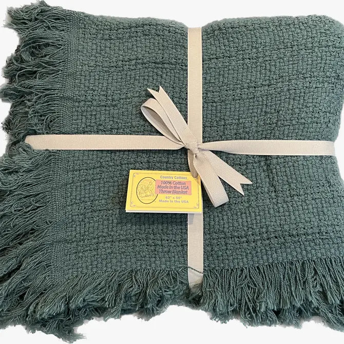100% Cotton Throw Blankets 50" x 60"