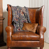 100% Woven Cotton William Morris Snakeshead Tapestry Throw Blanket - 52”x72”