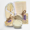 Starter Kit 100% Cotton Dishcloth 11" x 11" (4), Kitchen Towel 24" x 15" (2), Dish Soaps (1 Each Scent)